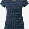 Ragwear T-shirts Shirt Dames Navy / Royal Blue/koningsblauw