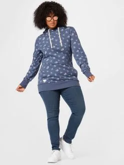 Hoodies Sweatshirt GRIPY Dames Lichtblauw / Blauw Gemêleerd -Goedkope Ragwear winkel 0796ca55dea1572a35a38c4a0fdb05d0