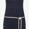 Ragwear Zomerjurken Zomerjurk Tag Zig Zag Dames Nachtblauw