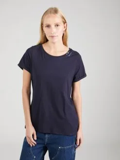 Ragwear T-shirts Shirt Dames Lichtblauw / Donkerblauw -Goedkope Ragwear winkel 0a102cdc0c8deeead57db81c03996586