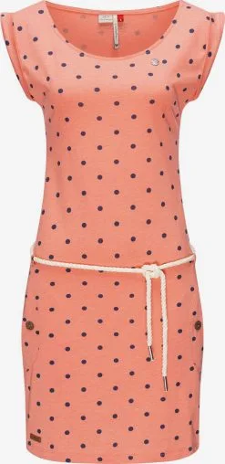 Ragwear Zomerjurken Zomerjurk TAG DOTS Dames Koraal