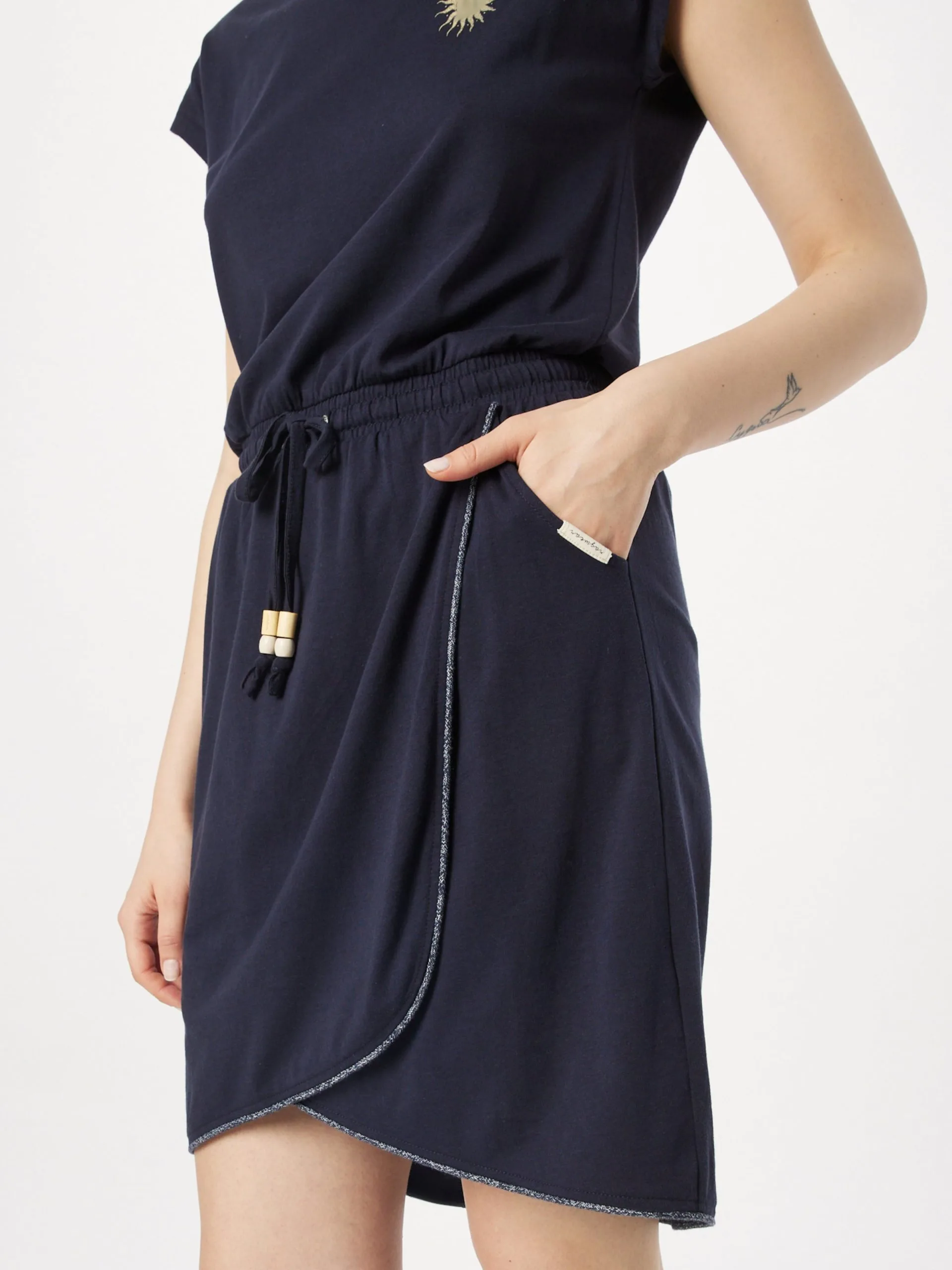 Ragwear Jerseyjurken Jurk MAIYLA Dames Navy 2 Ragwear Jerseyjurken Jurk MAIYLA Dames Navy - Afbeelding 2