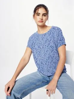 Ragwear T-shirts Shirt PECORI Dames Indigo / Lichtblauw -Goedkope Ragwear winkel 1036b5a9e2e045358d5eba56bff2fe9b