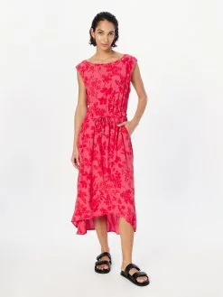 Ragwear Midi Jurken Jurk SIROCCO Dames Framboos -Goedkope Ragwear winkel 11333fe60d865f46a715929a76fd64a4