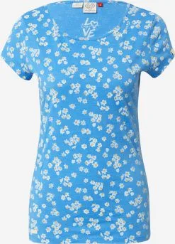 Ragwear T-shirts Shirt Dames Azuur / Hemelsblauw