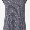 Ragwear T-shirts Shirt DOMINNICA Dames Navy / Lichtblauw