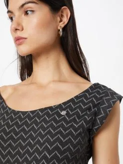 Ragwear Zomerjurken Zomerjurk Tag Zig Zag Dames Zwart Gemêleerd -Goedkope Ragwear winkel 16858caafa85d11717a57efd4b125ce7