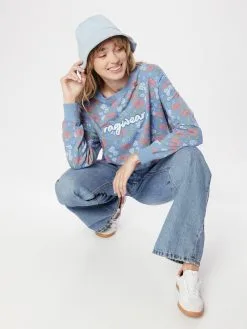 Ragwear Sweatshirts Sweatshirt JAVVA Dames Smoky Blue / Lichtblauw -Goedkope Ragwear winkel 175c572f6d23e61f3c15b840a9bbd9ff