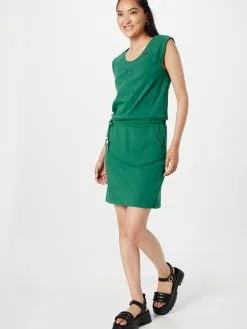 Ragwear Jerseyjurken Jurk Dames Smaragd -Goedkope Ragwear winkel 17b10652d9077e17a427a4fe8a23feb3