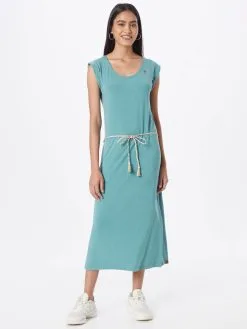 Ragwear Jerseyjurken Jurk Dames Blauw -Goedkope Ragwear winkel 1a78348b66ac9d651b46b63f832b5f9b