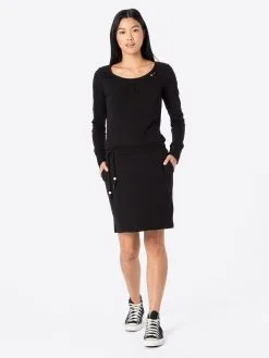 Ragwear Jerseyjurken Jurk PENELOPE Dames Zwart -Goedkope Ragwear winkel 1ac5384273409c5efe2eec54e7177d2b