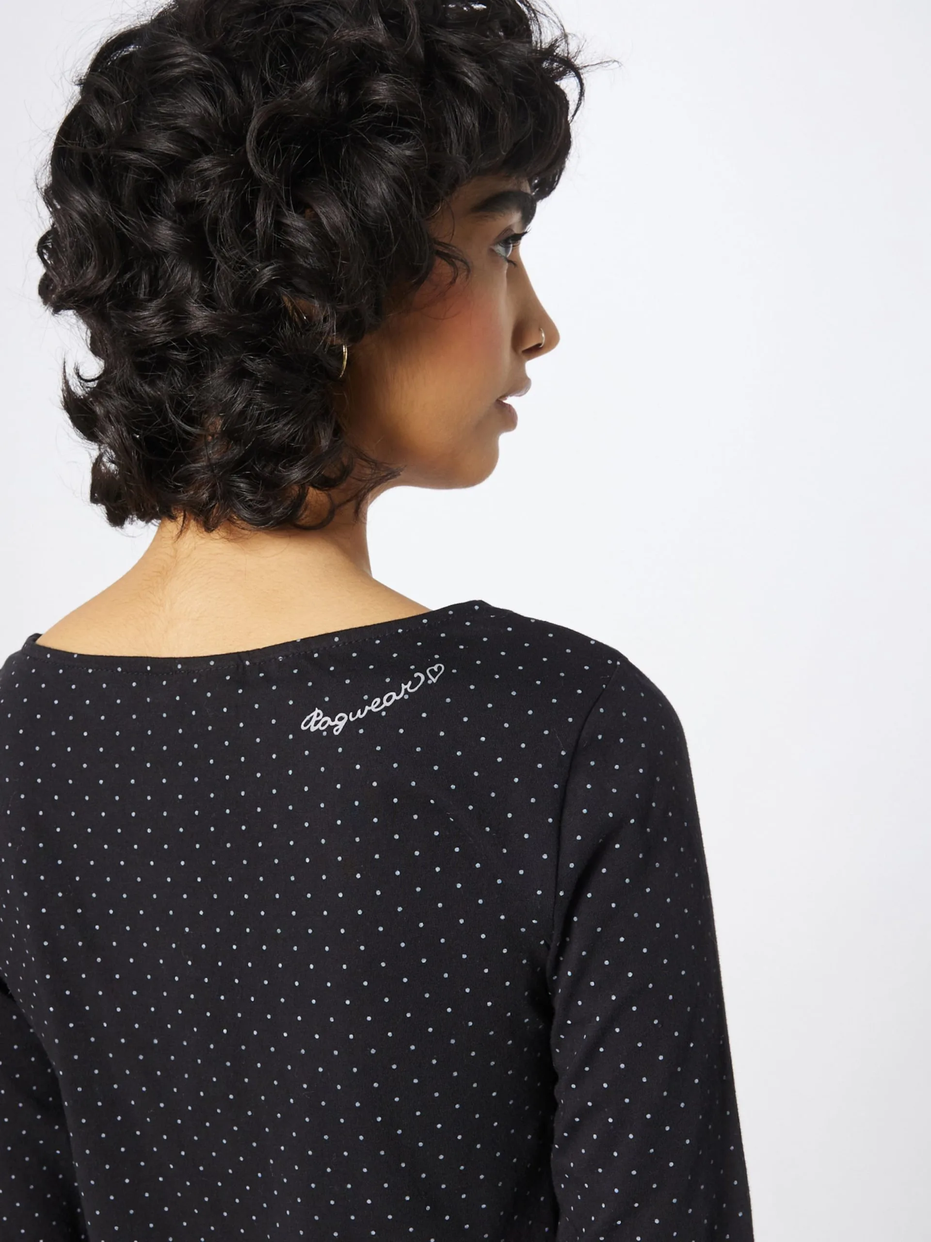 Ragwear Jerseyjurken Jurk TAMY Dames Zwart 2 Ragwear Jerseyjurken Jurk TAMY Dames Zwart - Afbeelding 2