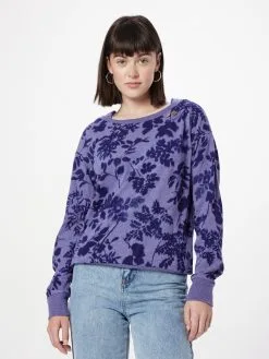 Ragwear Sweatshirts Sweatshirt NEREA Dames Nachtblauw / Blauw Gemêleerd -Goedkope Ragwear winkel 1efee2a7a0327e5b4ac59f0c5ac86ccd