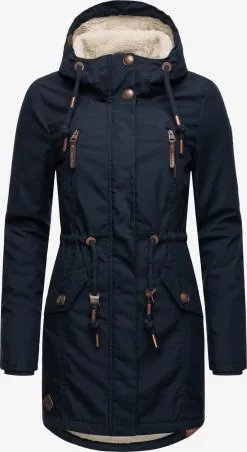 Ragwear Parkas Winterparka Elsie Dames Blauw / Navy