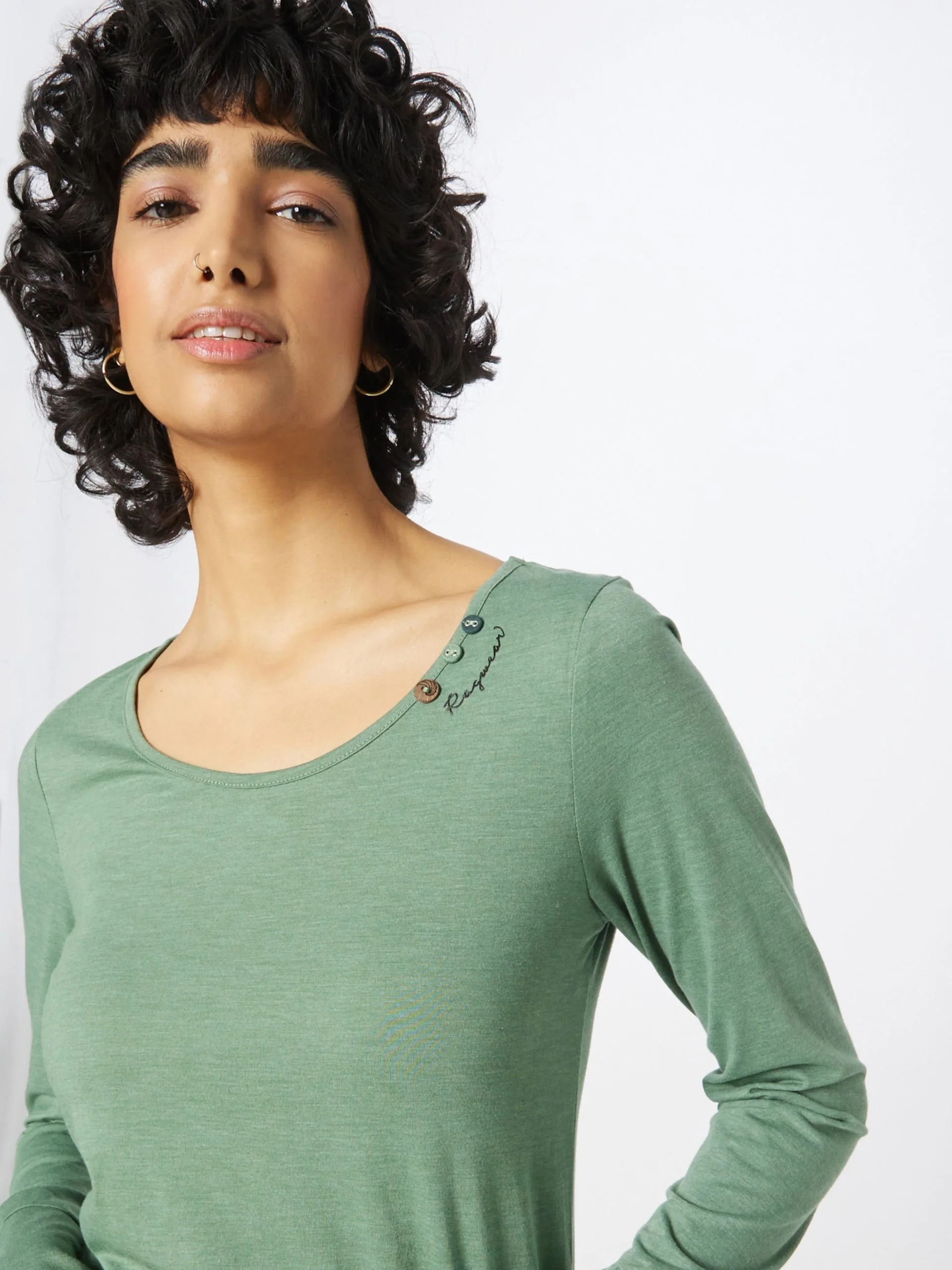 Ragwear Jerseyjurken Jurk MONTANA Dames Groen 2 Ragwear Jerseyjurken Jurk MONTANA Dames Groen - Afbeelding 2