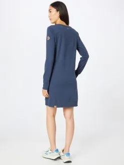 Ragwear Mini Jurken Jurk Menita Dames Donkerblauw -Goedkope Ragwear winkel 23bdf6e3a549d7108a282d6792b792d9