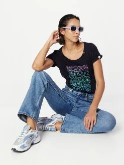 Ragwear T-shirts Shirt FLORAH Dames Navy / Azuur / Aqua -Goedkope Ragwear winkel 25d4c56bbbf488318d5a58d86e687474