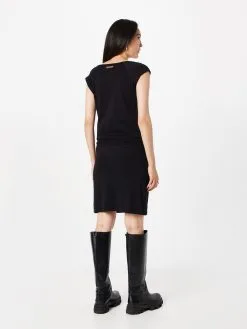 Ragwear Jerseyjurken Jurk Dames Zwart -Goedkope Ragwear winkel 25f42303592b9519bf534f9f7e5e344c