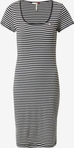 Ragwear Jerseyjurken Jurk KIMBER Dames Zwart