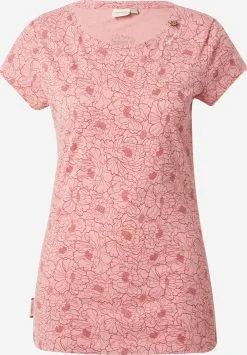 Ragwear T-shirts Shirt Dames Rosa / Framboos