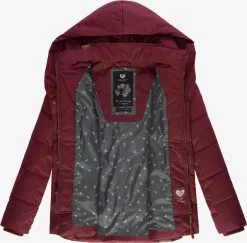 Ragwear Winterjassen Winterjas Natesa Dames Kersrood -Goedkope Ragwear winkel 2a490d827468d811327558e962d19734