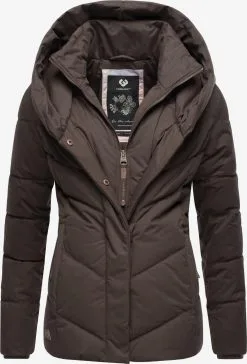Ragwear Winterjassen Winterjas Natesa Dames Donkerbruin -Goedkope Ragwear winkel 2c3235e1ef0dab5d74f7a6d4321eb32b