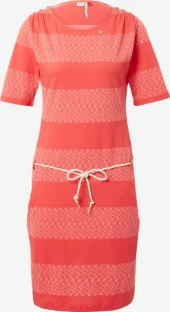 Ragwear Jerseyjurken Jurk CHEGO Dames Watermeloen Rood