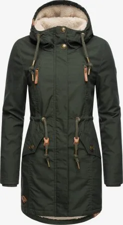 Ragwear Parkas Winterparka Elsie Dames Donkergroen -Goedkope Ragwear winkel 2d62827a985b119279f762beff52811a