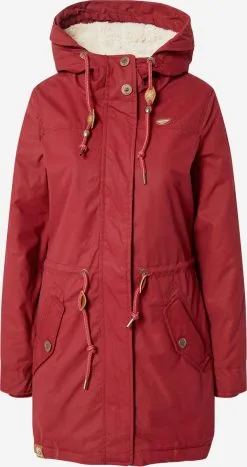 Ragwear Parkas Tussenparka ELBA Dames Rood