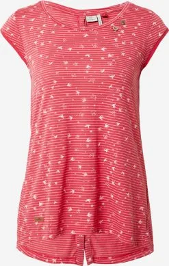 Ragwear T-shirts Shirt DOMINNICA Dames Pastelrood