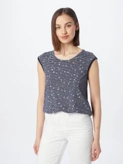 Ragwear T-shirts Shirt DOMINNICA Dames Navy / Lichtblauw -Goedkope Ragwear winkel 305b7840f5ff0c551fe2f05b11c76876