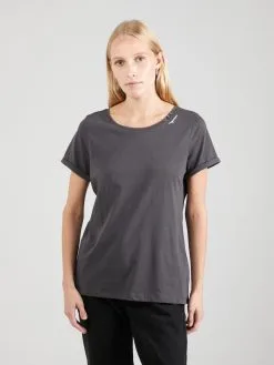 Ragwear T-shirts Shirt Dames Donkergrijs -Goedkope Ragwear winkel 30e4274d358ab056d5d2f7991021c888