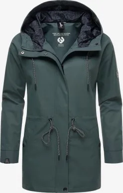 Ragwear Regenjassen Functionele Jas Urbanna Remake Dames Donkergroen -Goedkope Ragwear winkel 3218baa3e7c936dc4f1ed633ea3313f5