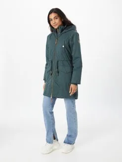 Ragwear Parkas Tussenparka CRESCEND Dames Smaragd -Goedkope Ragwear winkel 34582eb0bce1d5fc71b356dea41a50bd