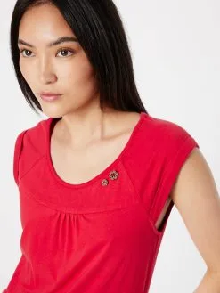 Ragwear Jerseyjurken Jurk Dames Bloedrood -Goedkope Ragwear winkel 3609c10b5beb799af0649bd795c29e8b