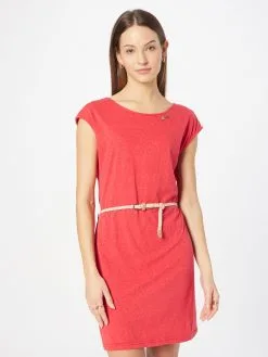 Ragwear Jerseyjurken Jurk SOFFIA Dames Rood -Goedkope Ragwear winkel 36a9579dec939266de874106f6166f9c