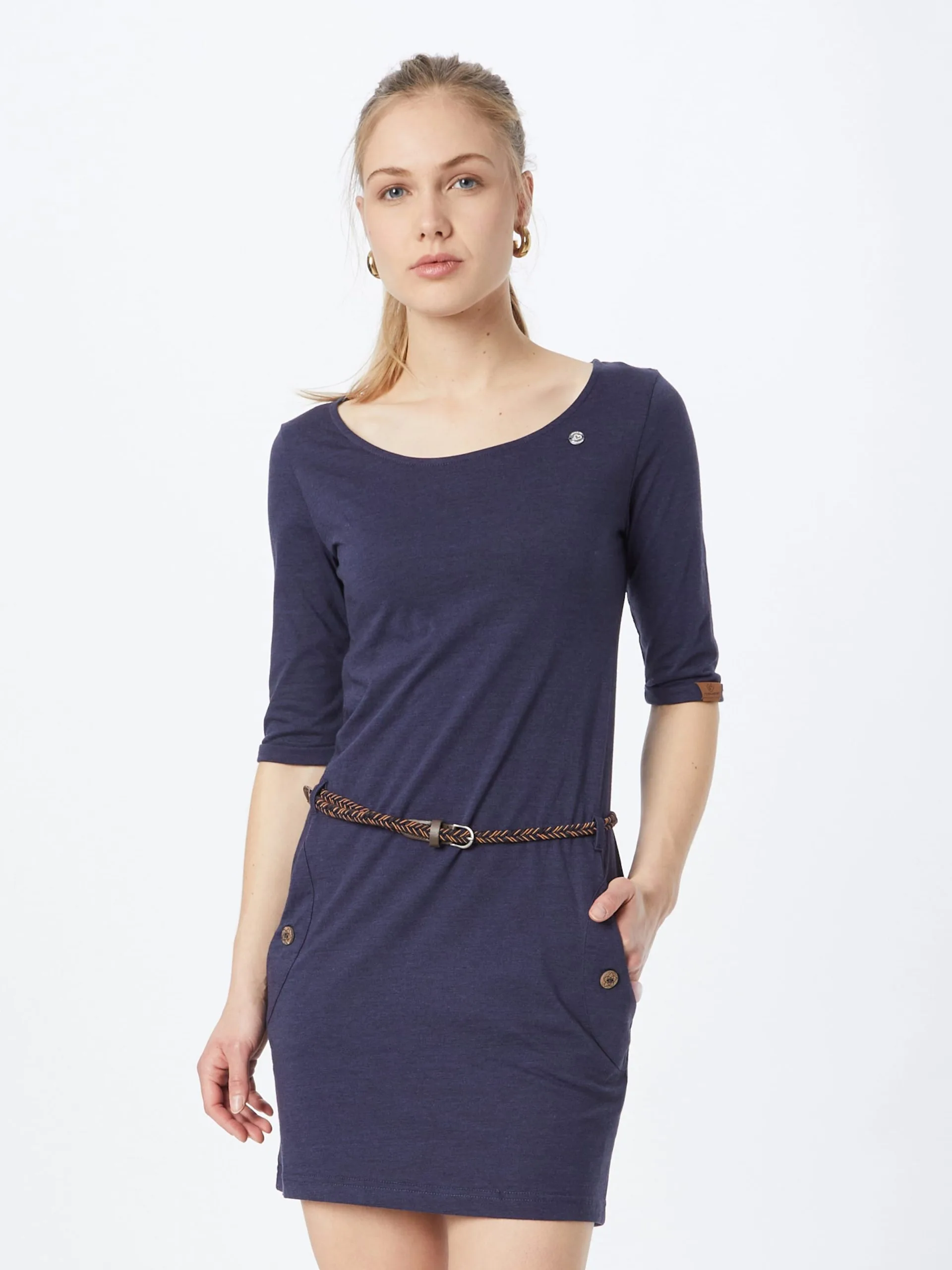 Ragwear Jerseyjurken Jurk TANYA Dames Navy 3 Ragwear Jerseyjurken Jurk TANYA Dames Navy - Afbeelding 3