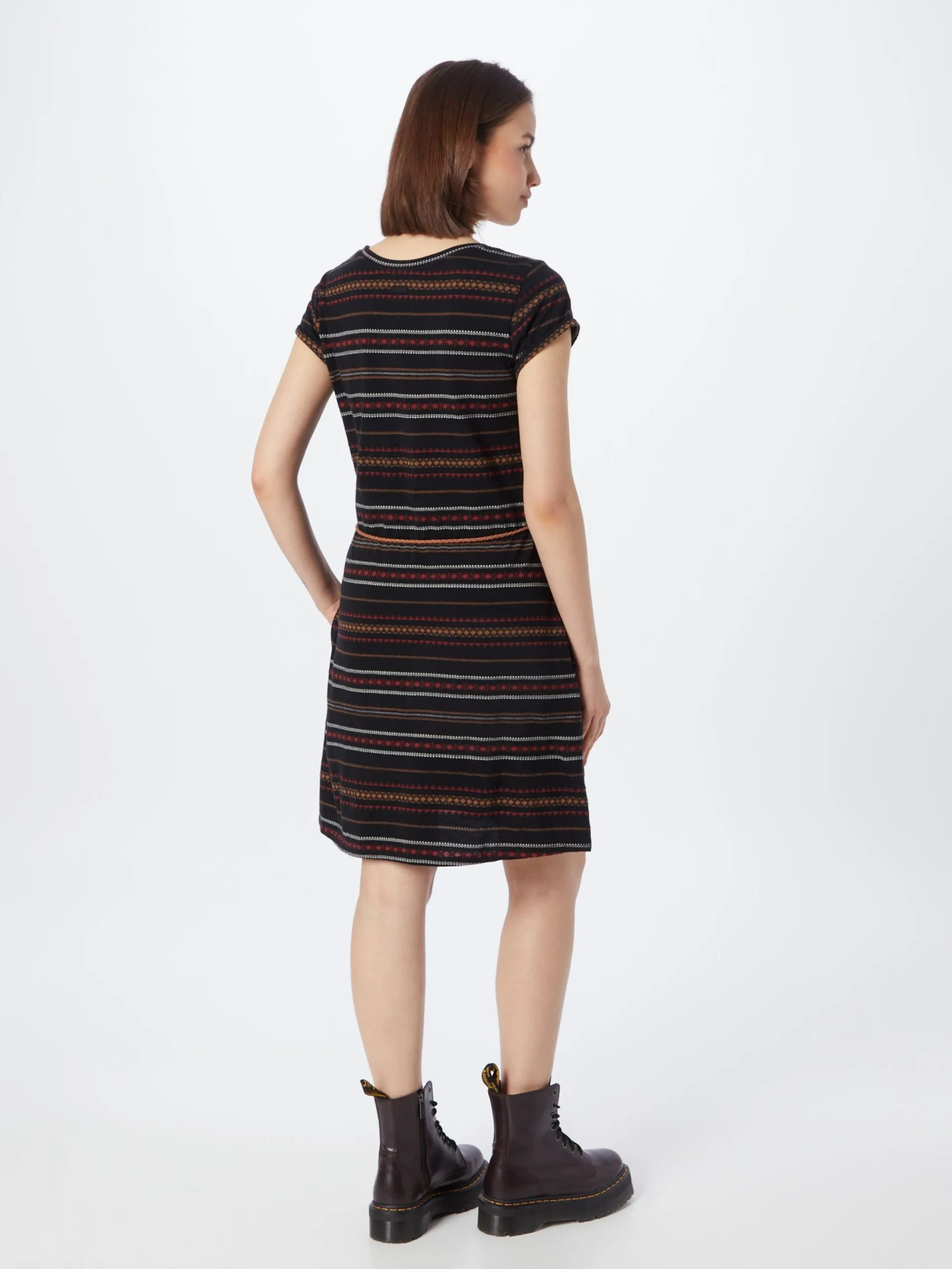 Ragwear Jerseyjurken Jurk VERBY Dames Zwart 4 Ragwear Jerseyjurken Jurk VERBY Dames Zwart - Afbeelding 4