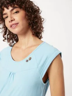 Ragwear Jerseyjurken Jurk Dames Lichtblauw -Goedkope Ragwear winkel 3865afd36dd729f06d905ff007e35376