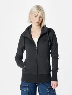 Ragwear Sweatvesten Sweatvest RYLIE Dames Zwart -Goedkope Ragwear winkel 38b8cc6406a9088b1f50cebd11a92b86