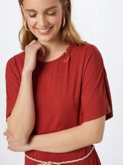 Ragwear Zomerjurken Zomerjurk KASS Dames Roestbruin -Goedkope Ragwear winkel 391c46064180f1ea5ea8cc6f482512bd