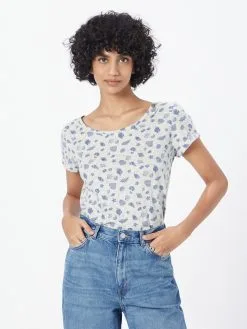 Ragwear T-shirts Shirt FLORAH Dames Wit Gemêleerd -Goedkope Ragwear winkel 3b8d9618129b04ba92fd59f543855e33