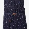 Ragwear Mini Jurken Jurk Dames Navy / Lichtblauw