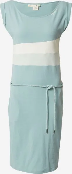 Ragwear Jerseyjurken Jurk TARAYA Dames Lichtblauw