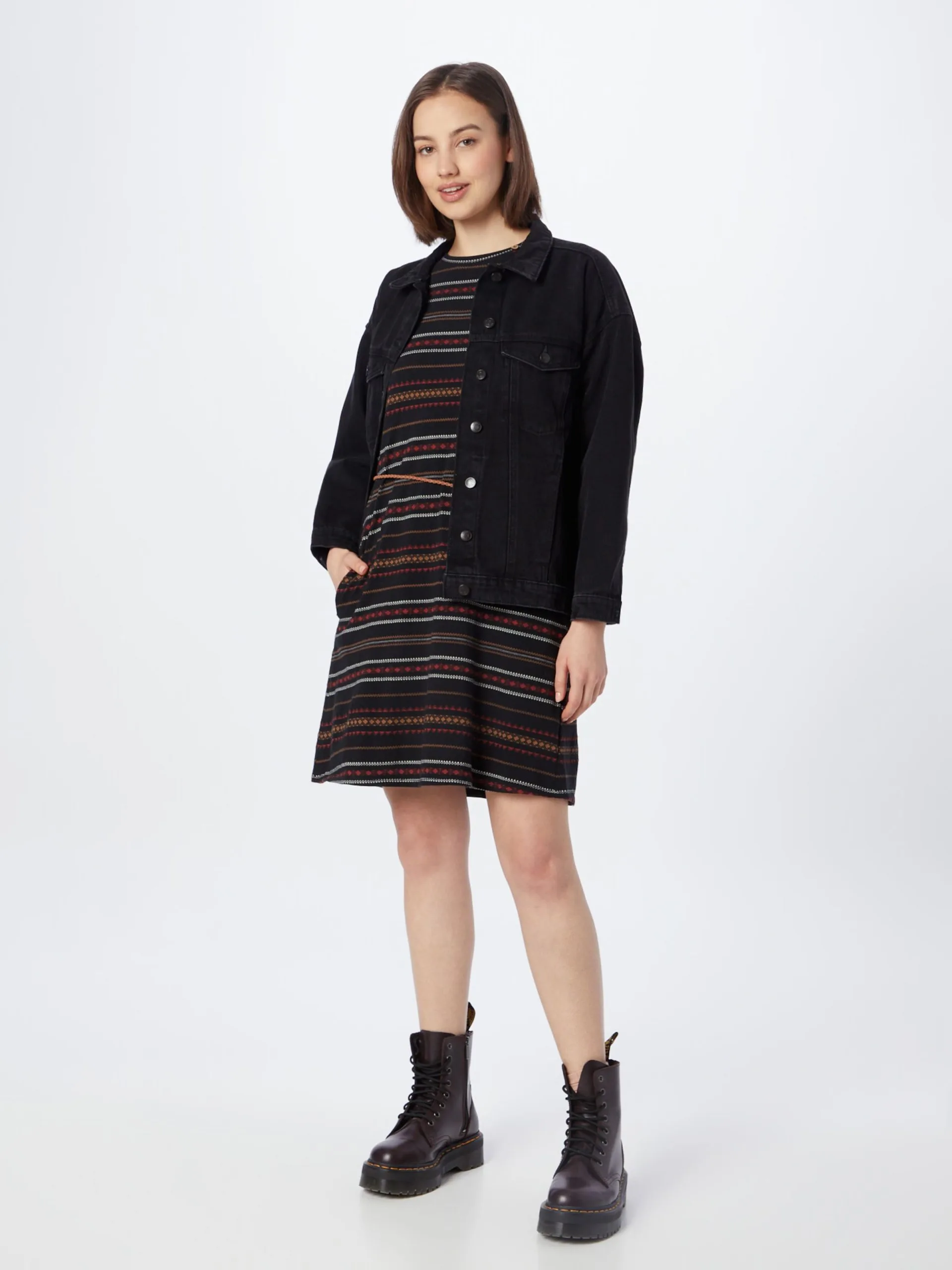 Ragwear Jerseyjurken Jurk VERBY Dames Zwart 5 Ragwear Jerseyjurken Jurk VERBY Dames Zwart - Afbeelding 5