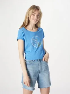 Ragwear T-shirts Shirt Dames Hemelsblauw -Goedkope Ragwear winkel 4363417583e1092b9280d9f5f39378d8