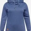 Hoodies Sweatshirt Dames Duifblauw