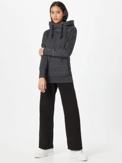 Ragwear Hoodies Sweatshirt GRIPY Dames Zwart -Goedkope Ragwear winkel 49a1b2ad710d5fa45990be8e5e906e04