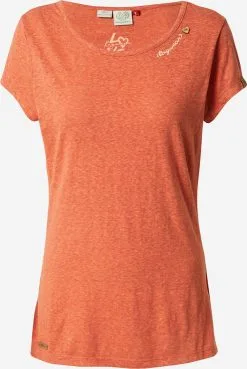 Ragwear T-shirts Shirt MINTT Dames Oranje Gemêleerd
