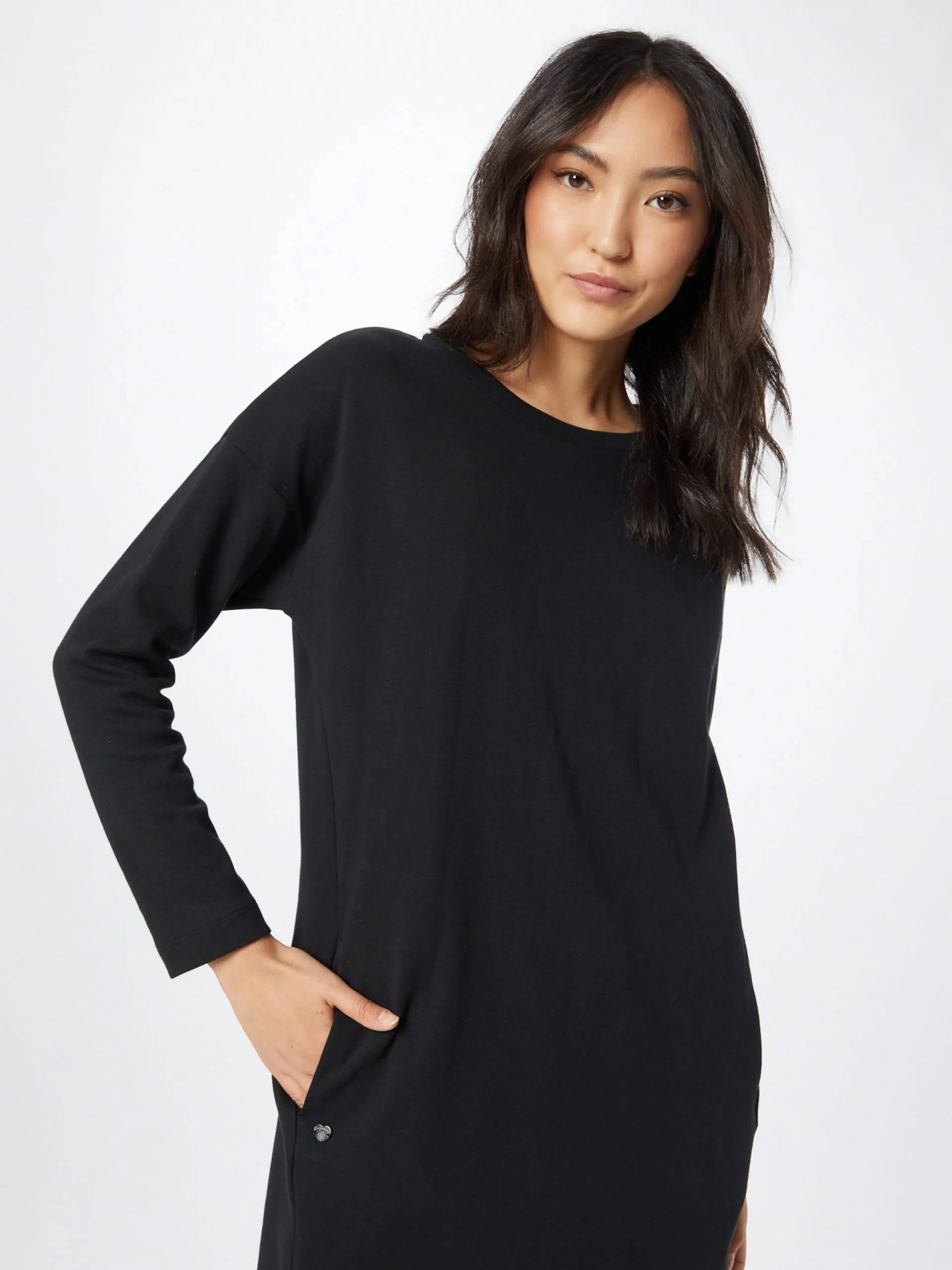 Ragwear Jerseyjurken Jurk JENARA Dames Zwart 2 Ragwear Jerseyjurken Jurk JENARA Dames Zwart - Afbeelding 2